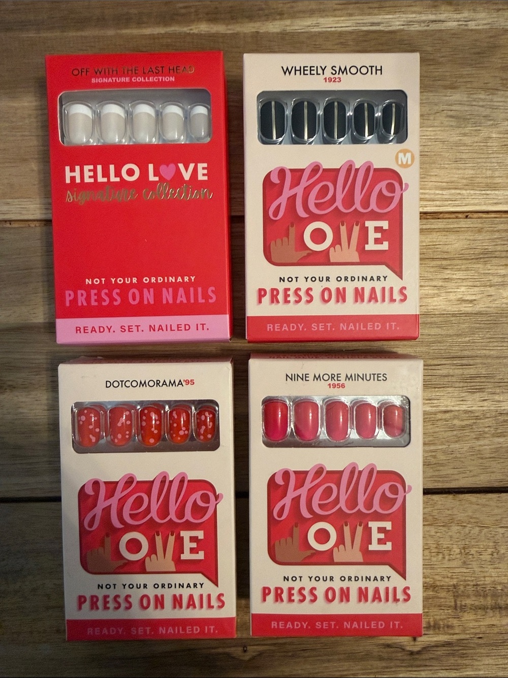 HELLO LOVE Press-On Nails - 4 Full Sets